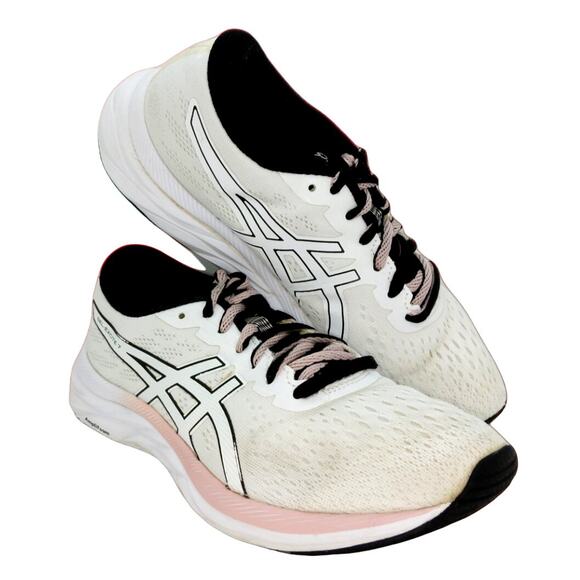 Asics Gel Excite 7 Women's Running Shoes - White/Pink - Size 7 - Picture 1 of 6